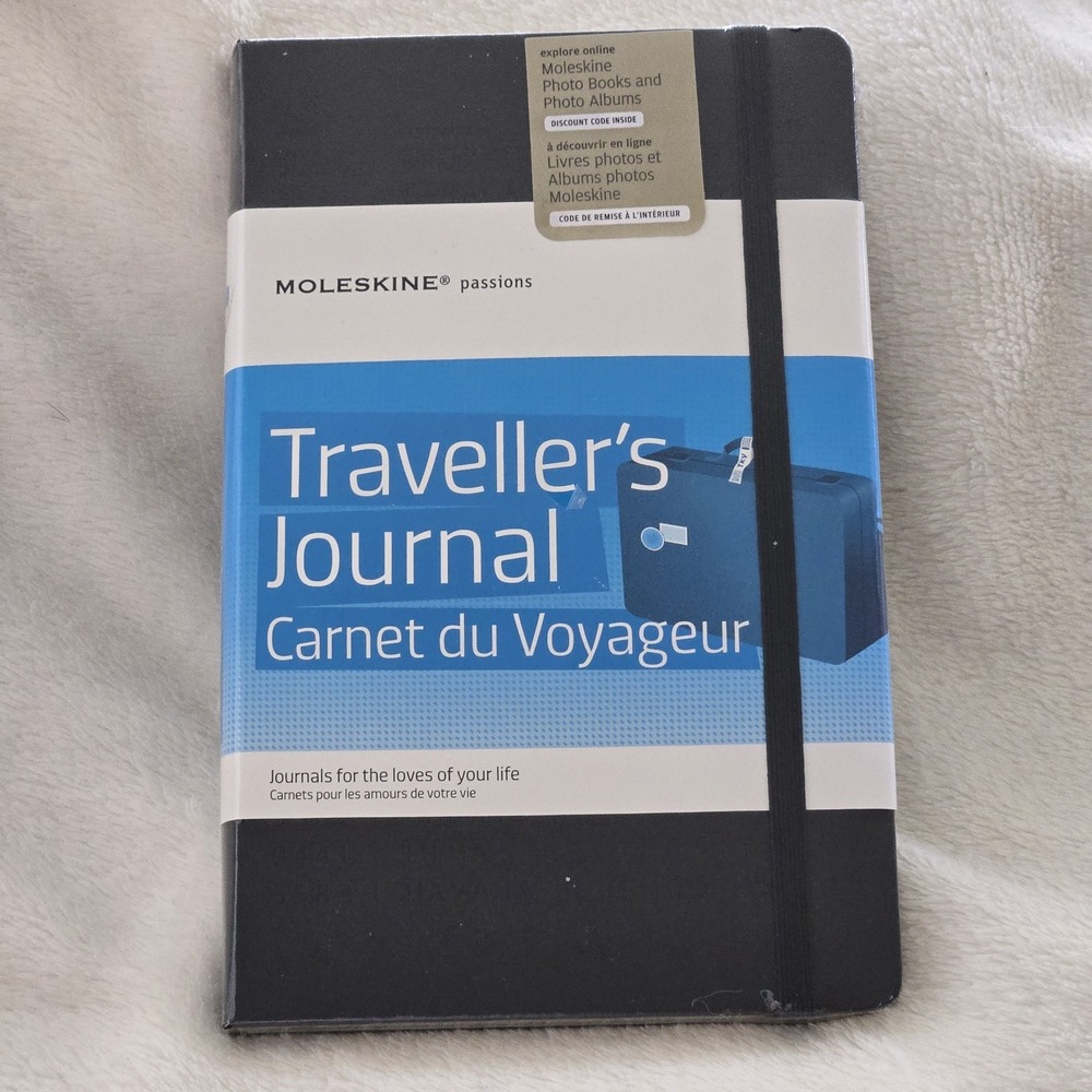Moleskine Passion Traveller's Journal Hard Cover, 5" x 8.25" Black, 240 Pgs